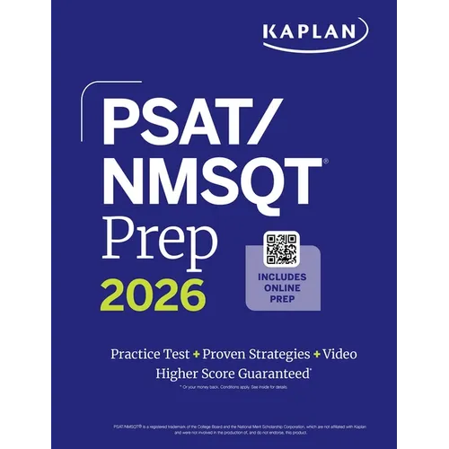 Psat/NMSQT Prep 2026: Includes a Full Length Practice Test + 100s of Practice Questions + 1 Year Access Online Quizzes and Video Instruction