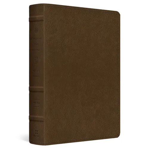 ESV Applying the Gospel Study Bible for Men (Trutone, Brown) - Imitation Leather
