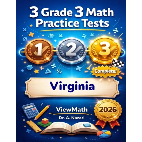 3 Virginia SOL Grade 3 Math Practice Tests: Full-Length Test Prep with Detailed Answer Explanations - Paperback