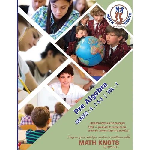Pre-Algebra: Grades: 6-8 Vol - 1 - Paperback