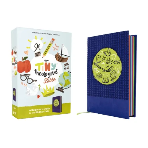 Nirv, Tiny Theologians Bible, Leathersoft Over Board, Blue, Comfort Print: A Beginner's Guide to the Bible - For Kids - Imitation Leather