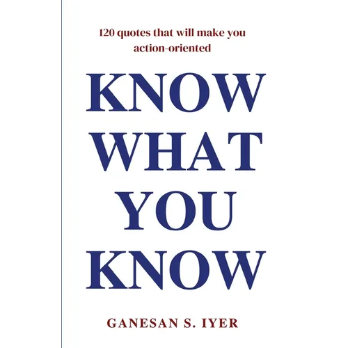 Know What You Know - Paperback