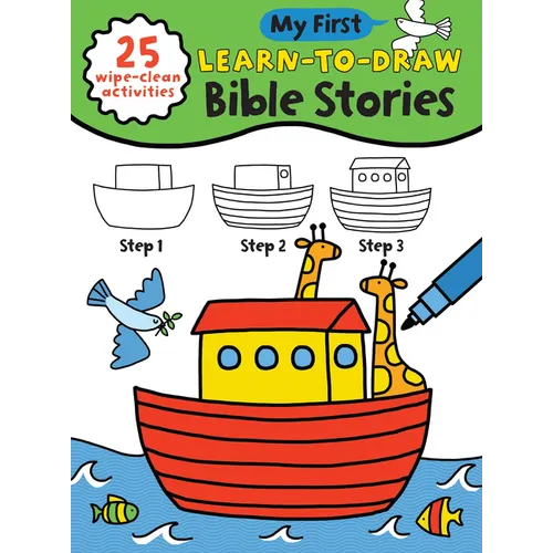 My First Learn-To-Draw: Bible Stories: (25 Wipe Clean Activities + Dry Erase Marker) - Spiral