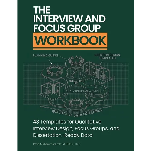 The Interview and Focus Group Workbook: 48 Templates for Qualitative Interview Design, Focus Groups, and Dissertation-Ready Data - Paperback