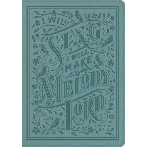 ESV Single Column Journaling Bible, Large Print (Trutone, Paris Sky, Judges 5:3 Design)