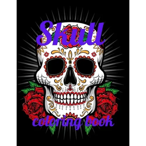 Skull coloring book: A Coloring Book of 35 Unique skull Coe Stress relief Book Designs Paperback - Paperback
