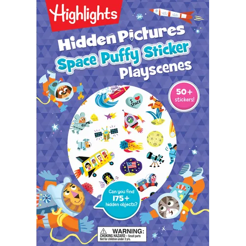 Space Hidden Pictures Puffy Sticker Playscenes - Paperback