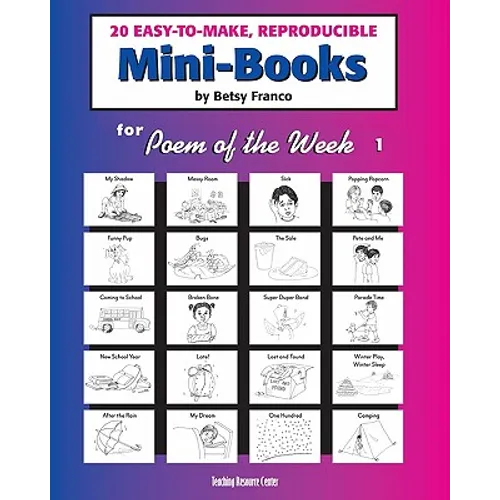 Mini-Books For Poem Of The Week 1: 20 Easy-To-Make Reproducible Mini-Books - Paperback