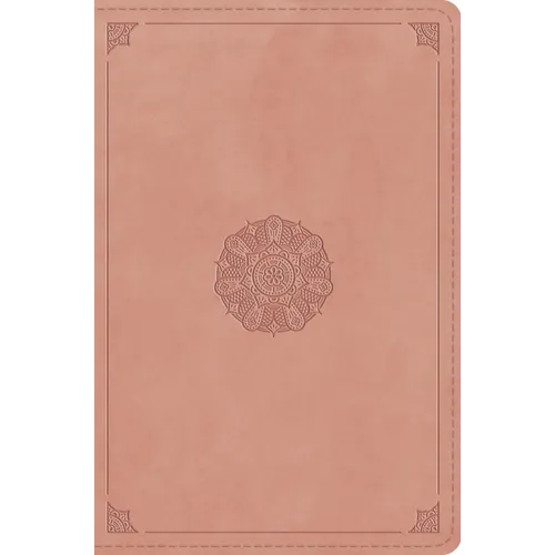 ESV Compact Bible, Red Letter (Trutone, Blush Rose, Emblem Design) - Imitation Leather