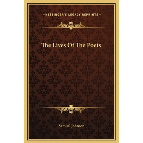 The Lives Of The Poets - Hardcover