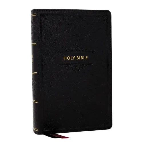 KJV Personal Size Large Print End-Of-Verse Reference Bible, Black Leathersoft, Red Letter, Comfort Print (Thumb Indexed) - Imitation Leather