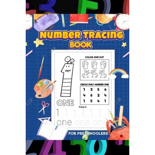 Number tracking book for preschoolers - Paperback