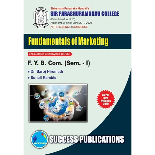Marketing & Salesmanship (Fundamental of Marketing)(F.Y.B.Com, S.P. College, Sem.-I) - Paperback