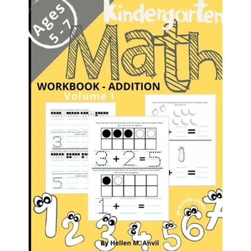 Kindergarten Math Addition Workbook Age 5-7 - Paperback