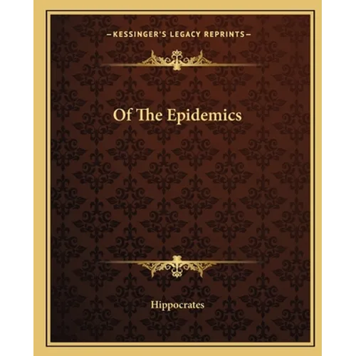 Of The Epidemics - Paperback