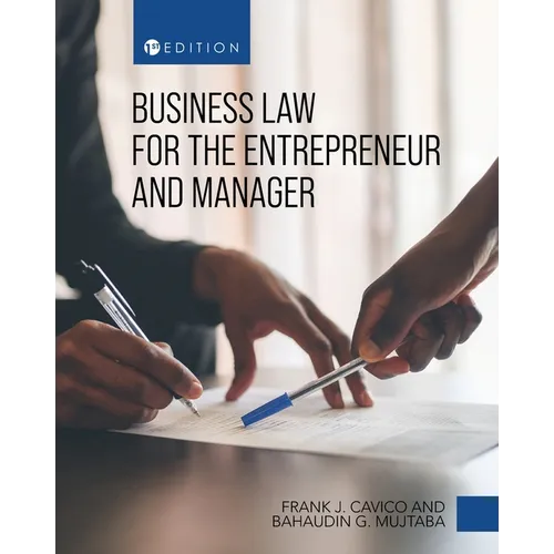 Business Law for the Entrepreneur and Manager - Paperback