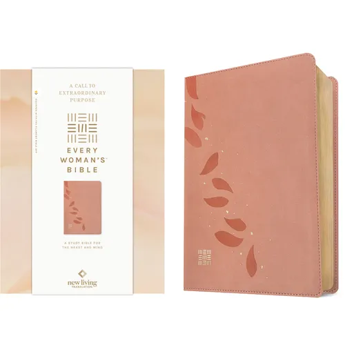 NLT Every Woman's Bible, Filament Enabled (Leatherlike, Pink Petals, Red Letter) - Imitation Leather