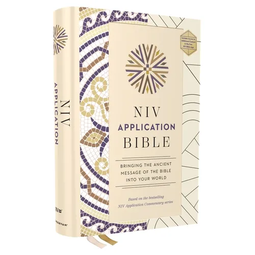 NIV Application Bible, Hardcover, Multi-Cream, Red Letter, Comfort Print: Bringing the Ancient Message of the Bible Into Your World