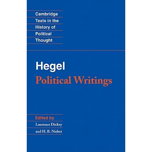 Hegel: Political Writings - Paperback
