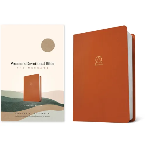 The Message Women's Devotional Bible (Leather-Look, Terracotta)