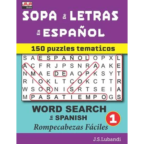 SOPA de LETRAS en ESPAÑOL (WORD SEARCH in SPANISH) - Paperback