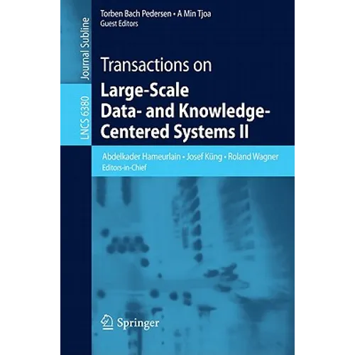 Transactions on Large-Scale Data- And Knowledge-Centered Systems II - Paperback