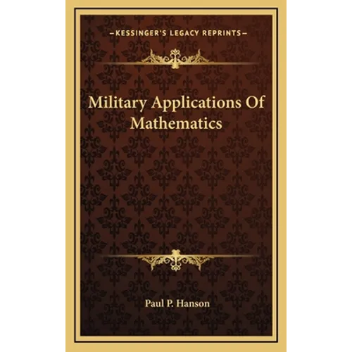 Military Applications Of Mathematics - Hardcover