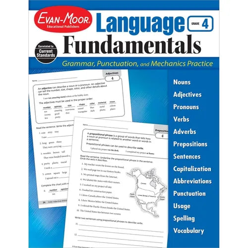 Language Fundamentals, Grade 4 - Paperback