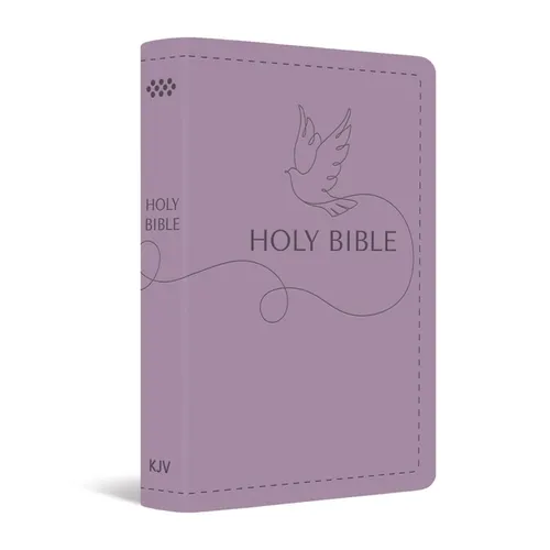 KJV Holy Bible: Deluxe Gift Bible - Lilac Dove: King James Version Bible, Ribbon Marker, Red Letter Edition, Readable Type - Leather