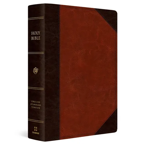 ESV Super Giant Print Bible (Trutone, Brown/Cordovan, Portfolio Design) - Imitation Leather