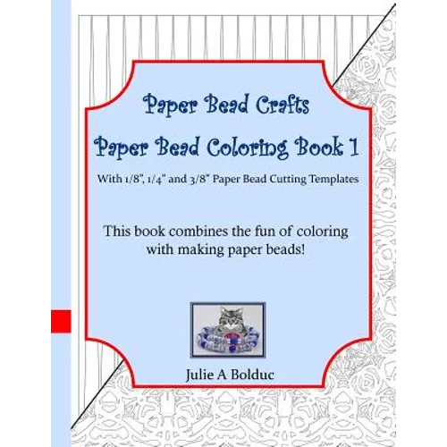 Paper Bead Crafts Paper Bead Coloring Book 1: With 1/8