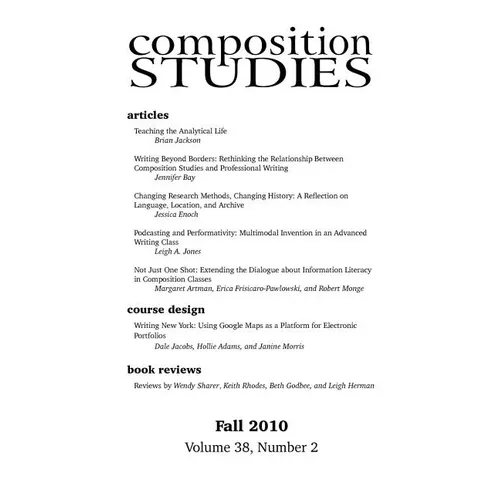 Composition Studies 38.2 (Fall 2010) - Paperback