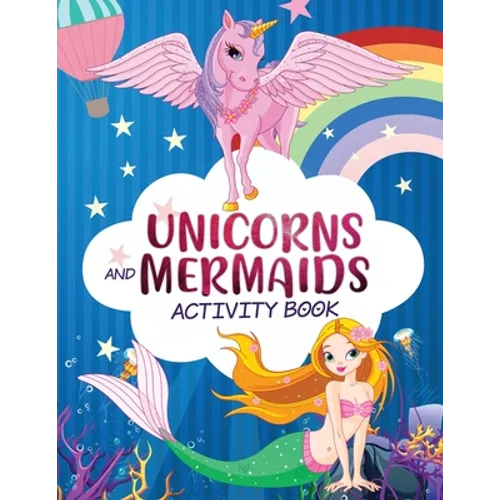 Mermaid Unicorn Activity Workbook - Paperback