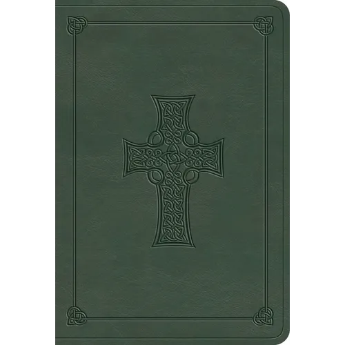 ESV Value Large Print Compact Bible (Trutone, Quiet Forest, Celtic Cross Design)