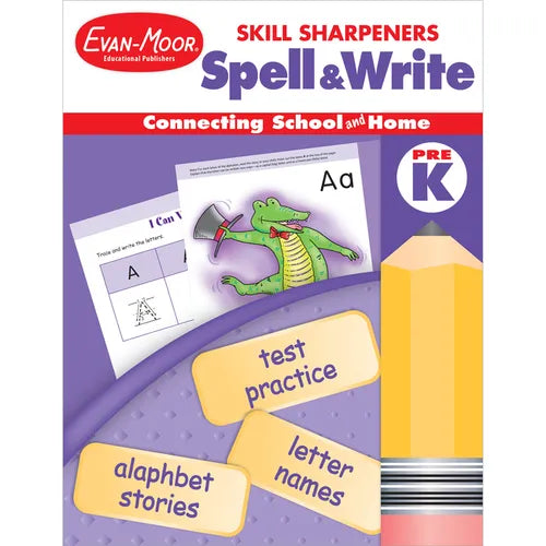 Skill Sharpeners: Spell & Write Grade Pre-K - Paperback