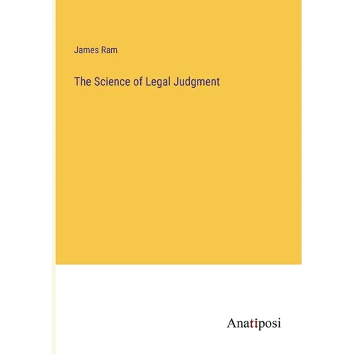 The Science of Legal Judgment - Paperback