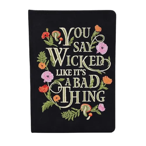Wicked Embroidered Journal - Hardcover
