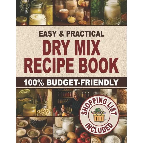 Easy & Practical Dry Mix Recipe Book: 100% Budget-Friendly Homemade Recipes to Stock Up for Long-Term Storage & Shop Only Once a Month to Enjoy Stress - Paperback