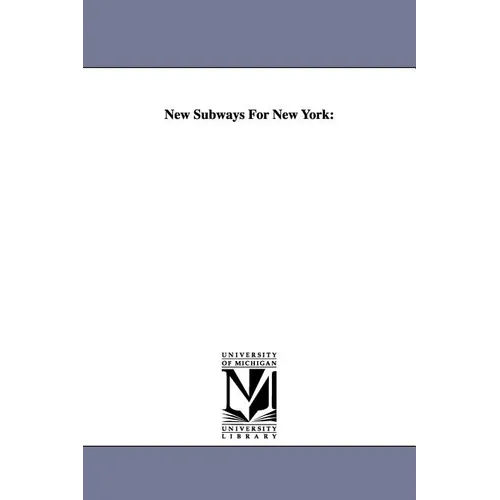 New Subways for New York - Paperback