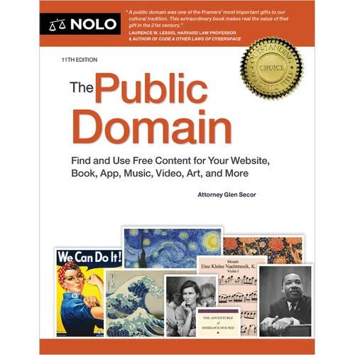 The Public Domain: Find and Use Free Content for Your Website, Book, App, Music, Video, Art, and More - Paperback