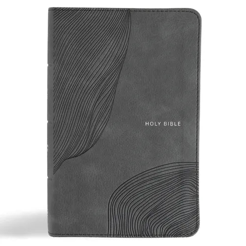 CSB Single-Column Compact Bible, Digital Study Edition, Charcoal Leathertouch