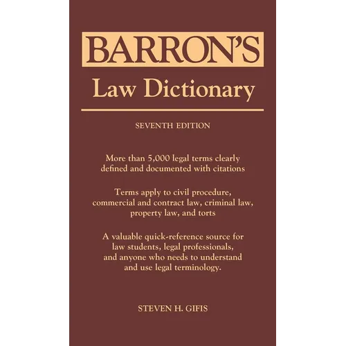 Law Dictionary - Paperback