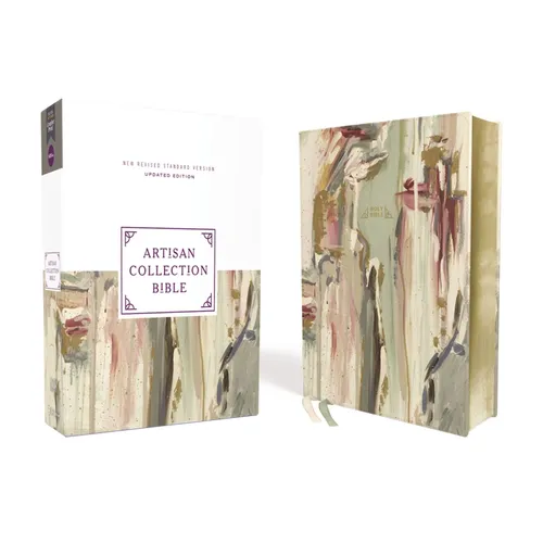 Nrsvue, Artisan Collection Bible, Leathersoft, Multi-Color/Cream, Comfort Print - Imitation Leather