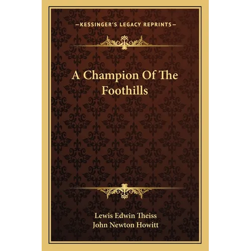 A Champion Of The Foothills - Paperback