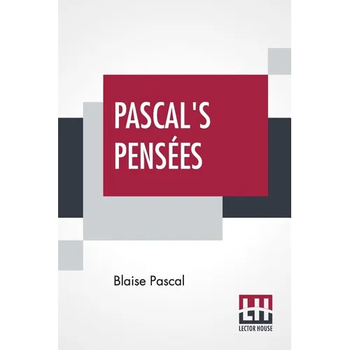Pascal's Pensees: Introduction By T. S. Eliot - Paperback