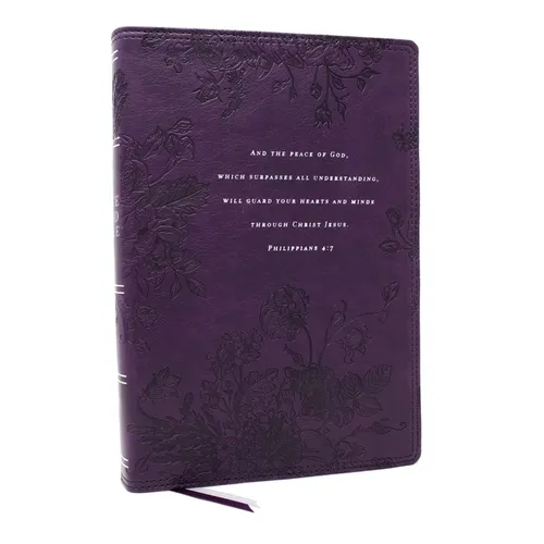 Peace of God Bible: Discover and Experience God's Shalom Throughout the Bible (Nkjv, Purple Leathersoft, Red Letter, Comfort Print) - Imitation Leather
