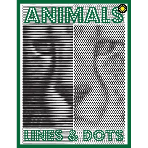 Lines & Dots: Animals: New Kind of Coloring with One Color to Use for Adults Relaxation & Stress Relief - Paperback