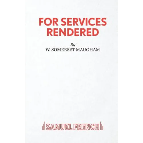 For Services Rendered - Paperback
