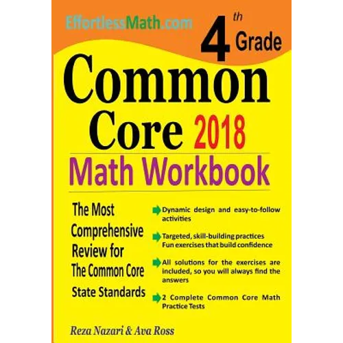4th Grade Common Core Math Workbook: The Most Comprehensive Review for The Common Core State Standards - Paperback