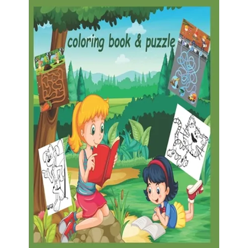 Coloring Book & puzzle: coloring book & puzzle - Paperback
